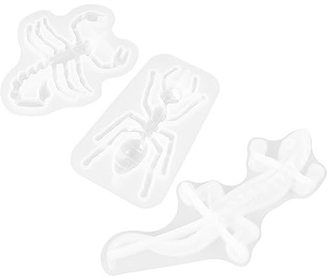 PAMINGONO 3pcs Insect Silicone Molds for Baking Non-Stick DIY Fondant Candy Craft Molds