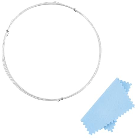 UNICRAFTALE 28 Gauge 2m 925 Sterling Silberdraht Halbhart Runder Metalldraht Silberfarben Biegsamer Metall Basteldraht Zum Verpacken von Schmuck Basteln Und Weihnachtsschmuck Blumendraht