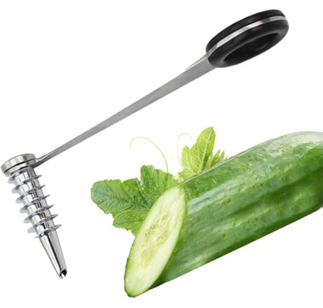 Vegetable Spiralizer, Vegetable Pasta Spiralizer, Stainless Steel Vegetable Cutter, Dishwasher Safe, Non-Slip Cooking Accessories for Food Making Cucumber