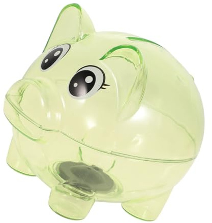 ERINGOGO Scatola Salvadanaio Trasparente Salvadanaio Plastica Forma Maiale Contenitore Per Monete e Soldi Per Ragazzo