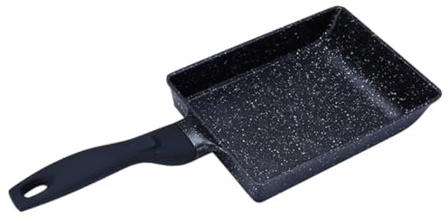 FUNOMOCYA Padella Antiaderente Per Uova Padella Per Tamagoyaki in Lega Di Alluminio Base Piatta Per Cottura Uniforme Manico Ergonomico Per Facile Impugnatura