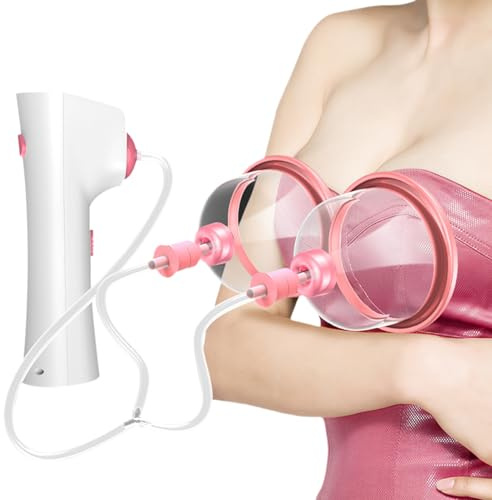 SVCEQZE Stimulateur Mammaire Électrique | Massage Thoracique USB Anti Affaissement - Appareil de Fermeté Poitrine à Ventouses Électriques pour Femme Fille Amie Épouse Partenaire