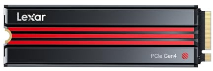 Lexar EQ790 SSD 4TB mit Kühlkörper, M.2 2280 PCIe Gen4 NVMe SSD | 7000 MB/s Lesen, für Intensive Workloads, PS5 & PC Gaming, Leistungsstarkes internes Solid State Laufwerk