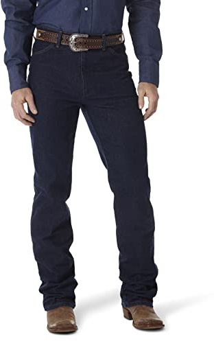 Wrangler Pantalones Vaqueros elásticos para Hombre, Corte de Bota, Corte ceñido, Azul Marino elástico, 36W/36L