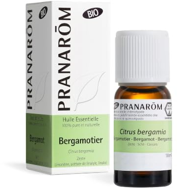 PRANAROM Aceite Esencial Bergamota 10 ml – Aromaterapia Relajante 100% Puro | 100% puro y natural. Aroma cítrico energizante, ideal para aromaterapia relajante.