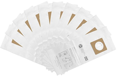 Hoover Commercial Vacuum Cleaner Bags for HushTone Upright Vacs, Pack of 10, White, Standard Filtration, Hoover Vacuum Cleaner Bags for Use in Upright Vacuums