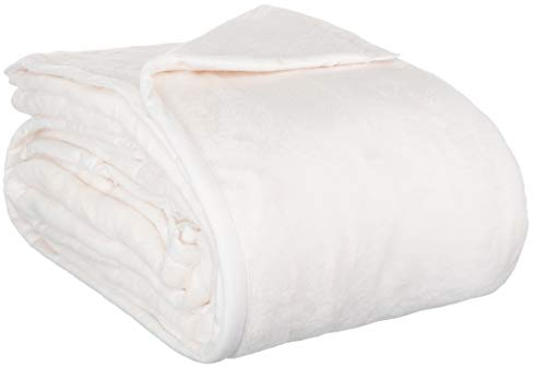 Brandsseller XXL Kuscheldecke Microfaser Tagesdecke - Größe: 220 x 240 cm - Farbe: Weiß