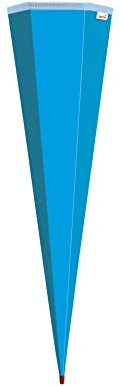 ROTH Schultüten-Rohling zum Basteln pazifikblau - 85 cm 6-eckig - mit Rot(h)-Spitze ohne Verschluss