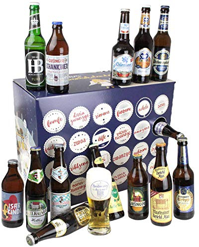 Bavariashop Bayerischer Bier Adventskalender 2025 | Bier Kalender mit regionalen bayerischen Bieren von Traditionsbrauereien | Geschenk für Männer | Bayerischer Weihnachtskalender