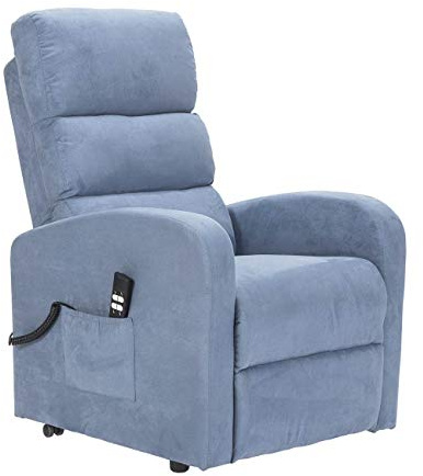 Sime Robin1 Fauteuil releveur inclinable Dispositif Médical kit 4 Roues siège à Micro-Ressorts Doux fauteuils électriques fauteuils de Relaxation Bleu