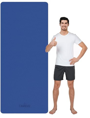 CAMBIVO Tappetino Palestra TPE Antiscivolo 213 x 81 x 6 mm per Adulti