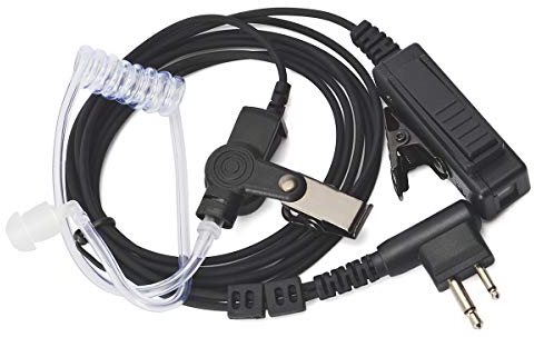 HYS Funkgerät Headset verdeckt Akustik Tube Security Schallschlauch Kopfhörer kompatibel mit Motorola CP040 DP1400 GP68 GP88 GP300 CT150 Pro1150 2-Wege-Radio