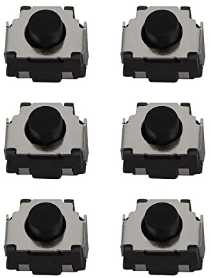 Create idea 6PCS L R Button Micro Switches Left Right Tactile Bumper Button Press Microswitches Compatible with Switch 2DS 3DS XL Joystick Controller Replacement Parts [Video Game]