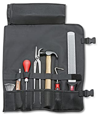 F.DICK Hufpflege-Set (Hufmesser, Hufraspel, Hufreiniger, Hufnietzange, Beschlaghammer, Schraubendreher; Hufnagel, in Tasche) 63470000