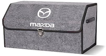 NGANOH Auto Organizer für Mazda 3 Axela 6 Atenza CX4 CX5, Kofferraum Organizer, Aufbewahrungsbox Auto, Organizer, Auto Kofferraum Organizer, Auto Zubehör,E Grey
