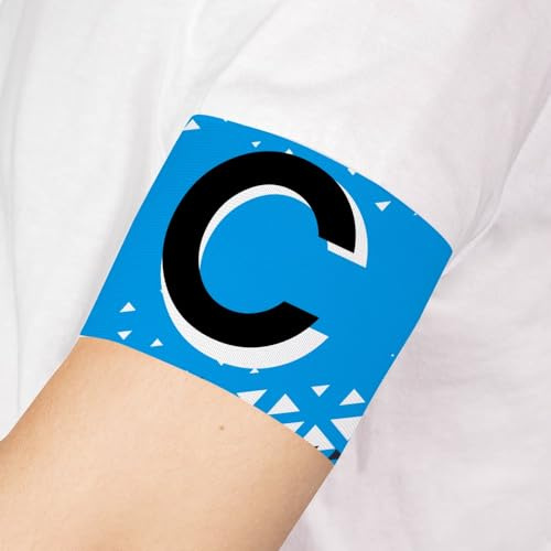 Wanapix | Kapitänsbinde Personalisierte | Armbinde mit Wappen/Name/Foto | Armband für Fußball/Sportarten | Personalisierung