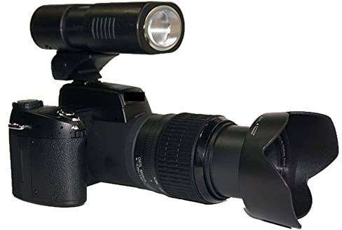 Videocamera Zoom ottico 24X Teleobiettivo grandangolare Fotocamera digitale professionale SLR Torcia 33MP Registratore 1080P 3quot;Schermo Fotocamera digitale per vlogging ( Color : With Flashlight ,
