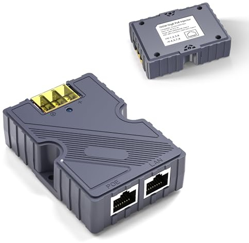 Adaptateur Dishy V2 vers RJ45, Injecteur GigE PoE 150W avec ESD, Convertisseur Réseau Haut Débit pour Internet Satellite