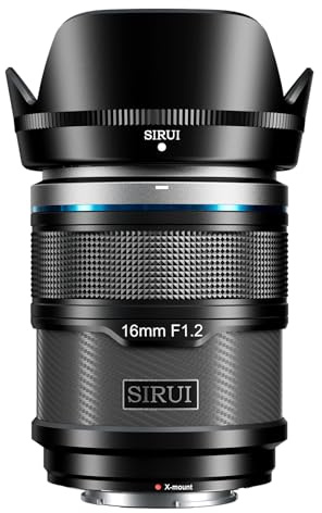 SIRUI Sniper 16mm Autofokus Objektiv, F1.2 Weitwinkel APS-C Kameraobjektiv, X Mount Objektiv für X-H2s, X-T5, X-M5,X-S20 (X Mount, Black)