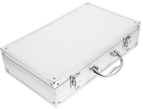 TOGEVAL Mikrofonkoffer Mit Griff Mikrofonbox Für Reisen Hartschalenbox Zum Aufbewahren Von Mikrofonen Und Zubehörteilen Wie Kabeln Und Schaumstoffhüllen