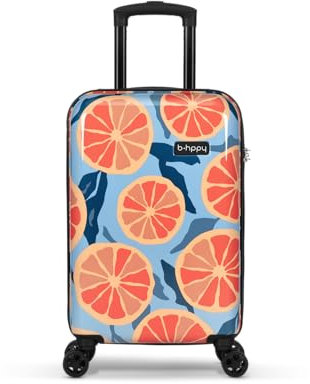 BHPPY Handbagage Koffer 53x35x20cm - Handbagage Trolley 33L - Veilig Cijferslot - Grapefruit