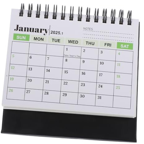 NUOBESTY Minimalistischer Mini Tischkalender Kreativer Schlichter Schreibtischkalender Mittelgroß Für Büro Zuhause Dekoratives Planungs Organisationswerkzeug