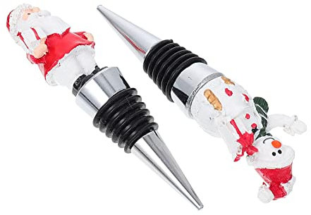 Ciieeo Elegante Weinflaschen-verschlussstopfen Zu Weihnachten 2 Ausführungen Pro Box Zarte Weinverschlüsse für Partys Dekorative Weinflaschenstopfen