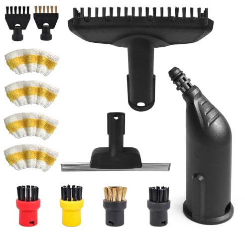 13 Stück für Kärcher Dampfreniger Zubehör Easyfix SC1 SC2 SC3 SC4 SC5 Zubehör Rundbürstenset Düse Rundbürsten Bürste Dampfreiniger Ersatzteile