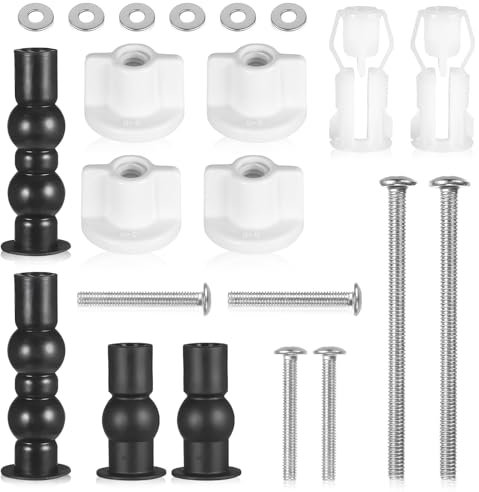 4 Pezzi Viti per Sedile WC, Fissaggi WC Sedile Accessori Universale Fissaggio per Copriwater in Acciaio Inox Parti di Ricambio per Sedile WC