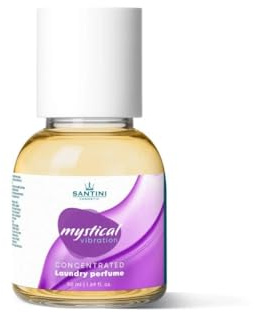 SANTINI Wäscheparfüm für Frischen und Langanhaltenden Duft - Wäscheduft für Alle Textilien Geeignet, Hergestellt in EU aus Französischen Premiumölen (50ml, Mystical Vibration)