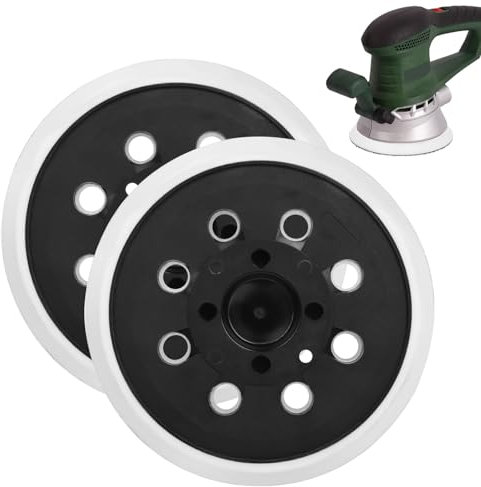 BigKing Piatto Abrasivo da ø 125 mm Platorello di 8 Fori, Dischi Abrasivi Autoadesivi in Poliuretano PU e Nylon per Bosch PEX 300 AE e PEX 400 AE Levigatrice (8+4+4 Fori)