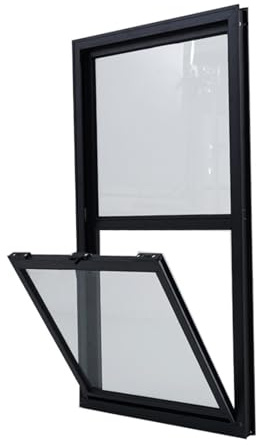 Finestra scorrevole di ricambio in alluminio per case mobili e pollai, isolamento acustico, 75 x 140 cm, ideale per camion alimentari e caffetterie