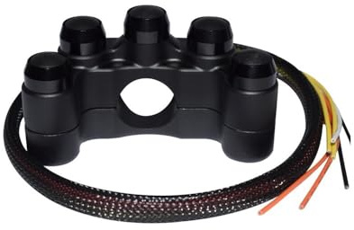 Motorrad-Lenkerschalter Druckknopf Schalter 7/8 22mm Motorrad Schalter Lenker Control Taste Für Scheinwerfer Blinker Nebel Licht Horn AUF Off Starten Töten