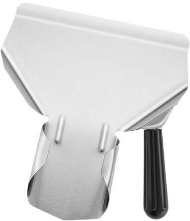 OHPHCALL Pelle Alimentaire Acier Résistant pour Farine et Granulés Pelle de Cuisine Ergonomique pour Frites Bonbons et Céréales Ustensile Professionnel et Facile à Nettoyer