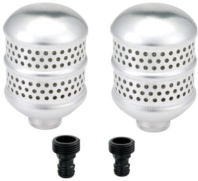 FACAIIO Paquete de 2 cabezales de aspersor de aluminio, manguera de jardín, riego de raíces específicas, arbustos, árboles y macizos de flores