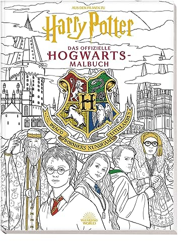 Aus den Filmen zu Harry Potter: Das offizielle Hogwarts-Malbuch: Malbuch mit Cover mit Goldfolienprägung