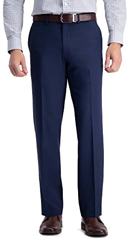 Haggar herr Kostymbyxor Premium Comfort Dress Pant-straight Fit Flat Front Reg. And Big & Tall
