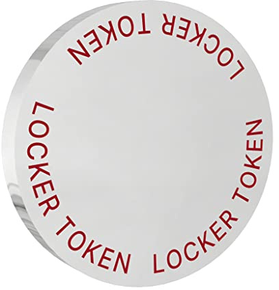 Harts 10 Units Trolley locker Token (OLD Round shape £1 coin size) 22.3mm x 3mm