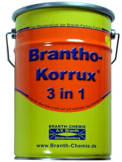 Farben Figo's Brantho-Korrux 3in1 Kupferlack - Grund- und Fertiganstrich direkt auf viele Untergründe (Kupfer, 5 Liters)