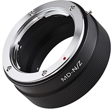 HUIOP Adaptateur d Bague d'adaptation de Monture d'objectif Manuelle en Alliage d'aluminium pour Objectif à Monture Minolta MD MC vers Nikon Z5/Z6/Z7/Z50 Appareil Photo sans Miroir à Monture Z