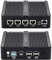 Fanless Mini PC Firewall, Intel J4125 Quad Core, 8GB RAM, 128GB SSD, 4 x 2.5G LAN, VPN Router, PFsense & Opnsense Compatible, Network Security Appliance with RS232, USB Ports