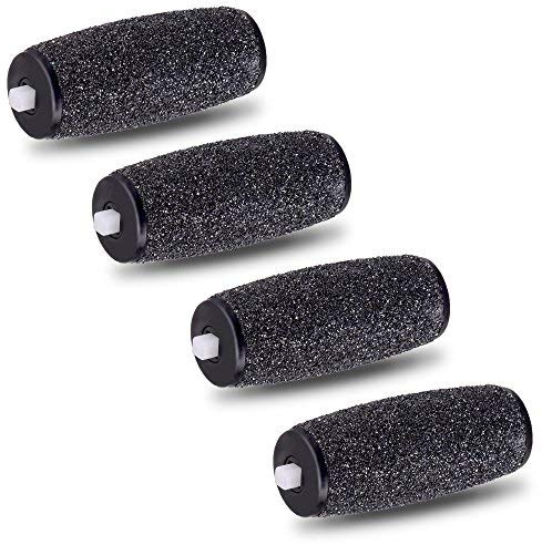E-Cron® Ersatzrollen kompatibel mit Velvet Smooth Diamond Express Pedi Elektrisch Hornhautentferner, Extra Hart, 4 Stk. Hornhaut Ersatzroller