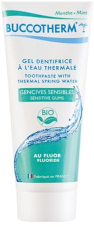Buccotherm Gel Zahnpasta mit Thermalwasser für Zahnfleisch, sensibel, organisch, 75 ml