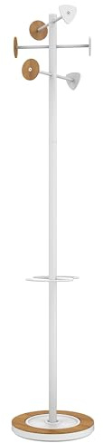 UNILUX Bora portemanteau Blanc/Bambou