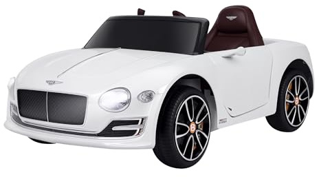 HOMCOM Kinder Elektroauto Bentley GT Lizenziert 108 x 60 x 43 cm Weiß