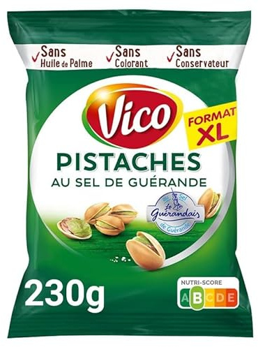 Vico – Pistachos gourmet – Formato 230 g – Ideal para tus aperitivos – 3 unidades