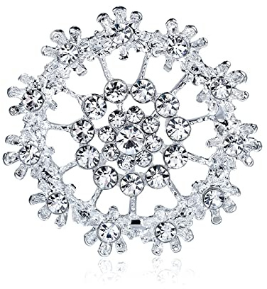 Broches Para Mujer Alfiler De Cuello Pequeño Plateado Con Broche De Diamantes Accesorios De Ropa Alfiler De Ramillete