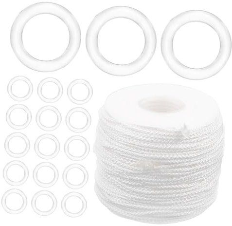 VALICLUD Roman Blind Curtain Rings 100 Pom White Set for Repair
