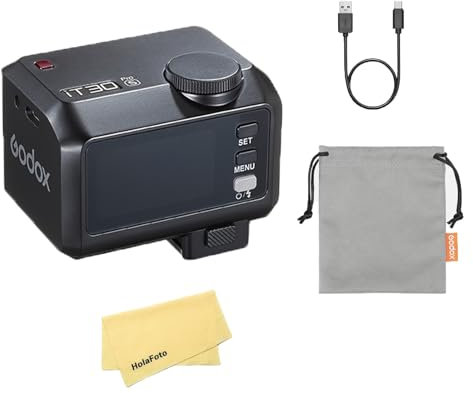 Godox iT30 Pro F iT30Pro-F Camera Flash for Fujifilm Fuji Camera Flash Speedlight Light,2.4G TTL1/8000 HSS,560 Full Power Shots,GN15,1.5s Recycle Time,7.4V/900mAh Li-ion Battery,with Standard Hot Shoe