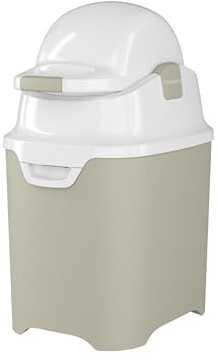 Foundations Mini Diaper Pail with Airtight Lid, Durable & Odorless Diaper Disposal, Large Capacity, Holds up to 30 Newborn Diapers, Refill with Any Bags, Baby Registry Gift - Sand